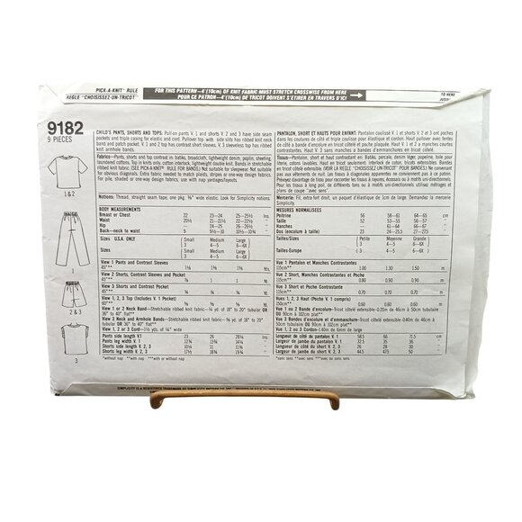 Simplicity 9182 Boys Vintage Sewing Pattern Surf Club Shirt Shorts & Pants - Picture 2 of 2